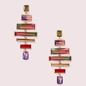 Kate Spade NY Geo Gems Statement Earrings, NWT (MSRP $128)